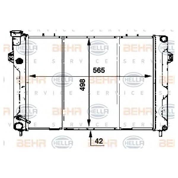 BEHR-HELLA - 8MK376707-361 (радиатор/ Jeep Grand Cherokee 4.0 93-97)