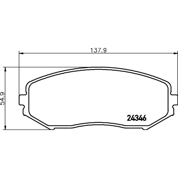 BEHR-HELLA - 8DB 355 012-351 (Колодки тормозные SUZUKI GRAND VITARA 1.9D/1.6/2.0/2.4/2.7/3.2 05> передние)