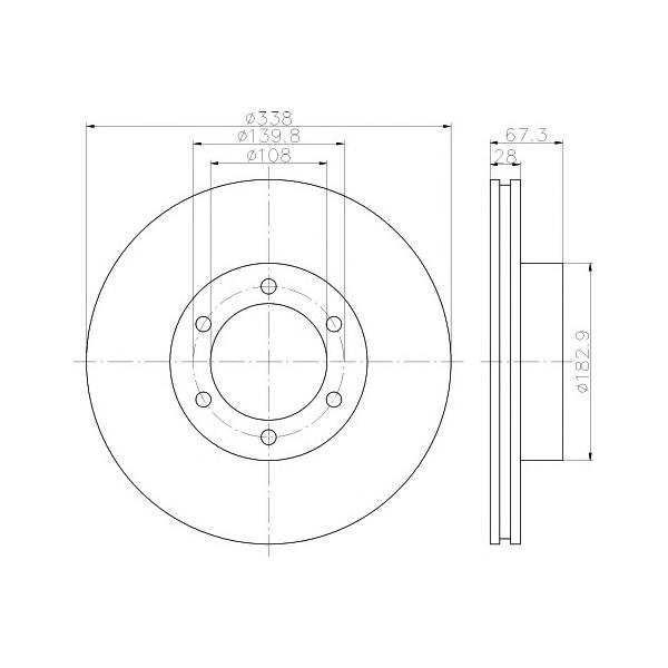 BEHR-HELLA - 8DD355111861 (диск тормозной)