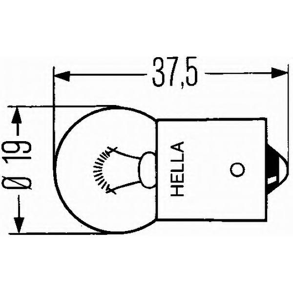 BEHR-HELLA - 8GA002071-121 (Лампа R5W min10)