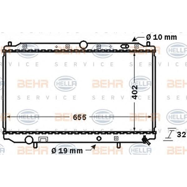BEHR-HELLA - 8MK376724751 (Радиатор охлаждения двигателя)