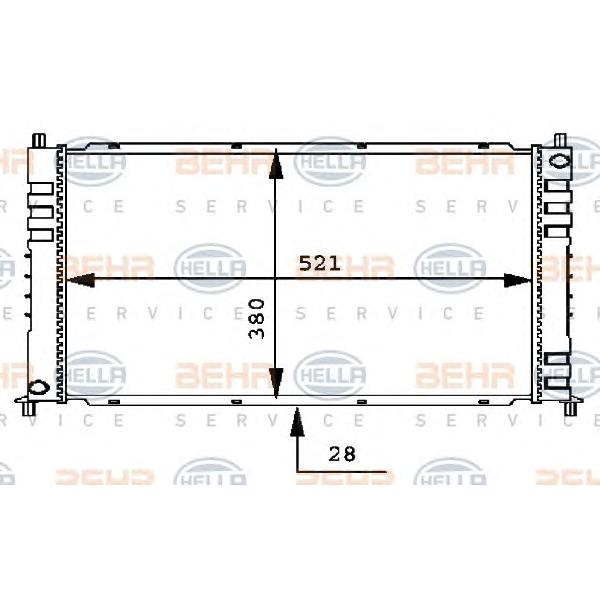 BEHR-HELLA - 8MK376715651 (Радиатор охлаждения двигателя)