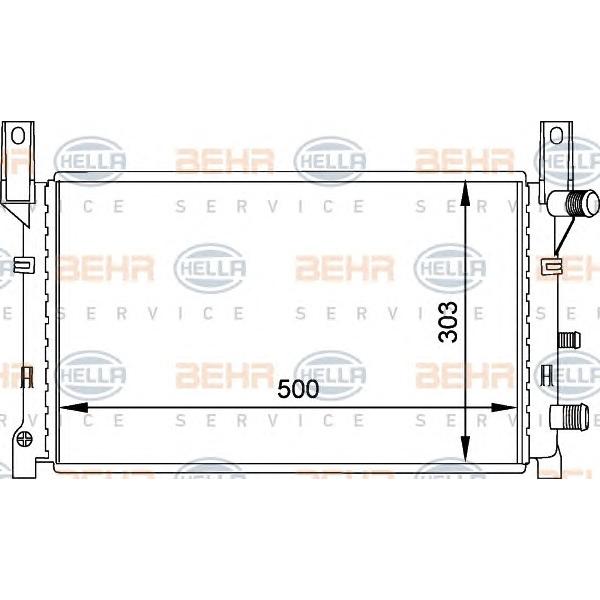 BEHR-HELLA - 8MK376713411 (Радиатор охлаждения двигателя)