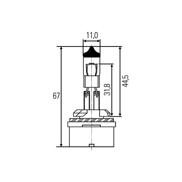 BEHR-HELLA - 8GH 008 991-021 (Лампа накаливания H27W/1 12V 27W PG13)