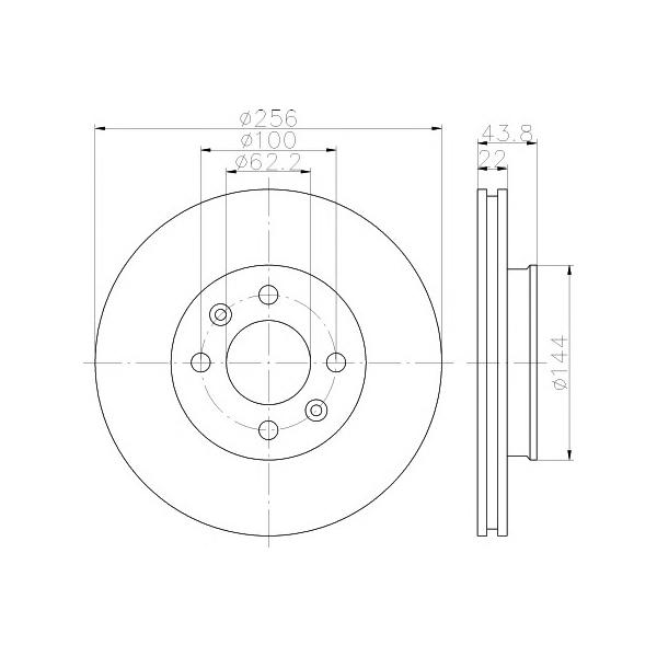 BEHR-HELLA - 8DD355117981 (Диск тормозной)