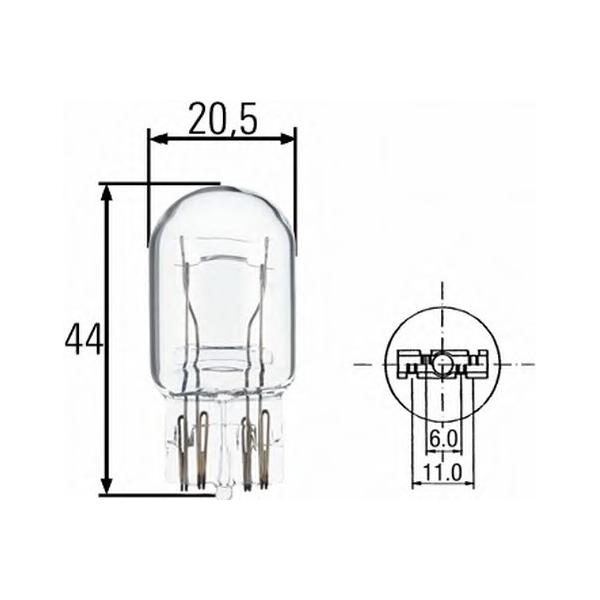 BEHR-HELLA - 8GD 008 893-002 (Лампа накаливания W21/5W W3x16q (безцокольная, большая))