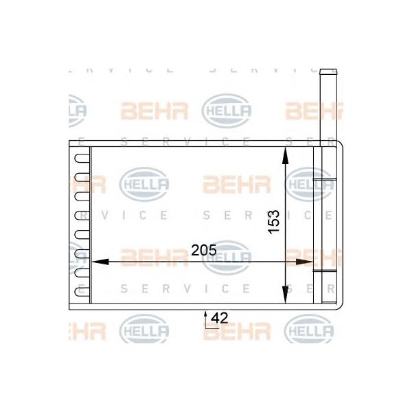 BEHR-HELLA - 8FH351313111 (Радиатор охлаждения двигателя)