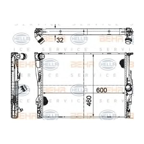 BEHR-HELLA - 8MK376782071 (Радиатор)