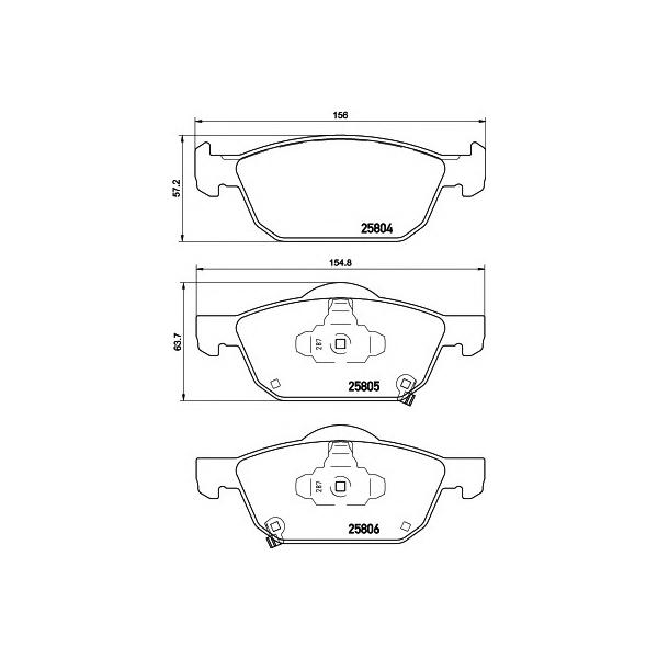 BEHR-HELLA - 8DB355021431 (Колодки тормозные HONDA CIVIC 12- передние)