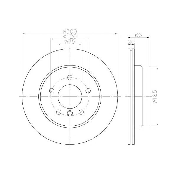 BEHR-HELLA - 8DD355117831 (Тормозной диск)