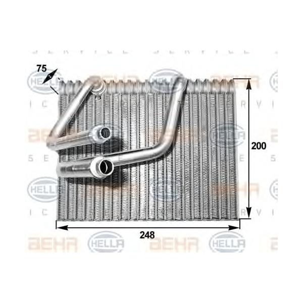 BEHR-HELLA - 8FV351211-111 (испаритель конд./ Renault Megane 96-01)