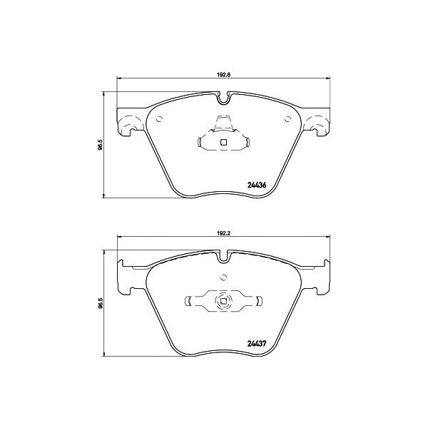 BEHR-HELLA - 8DB355020121 (Колодки тормозные дисковые, комплект)