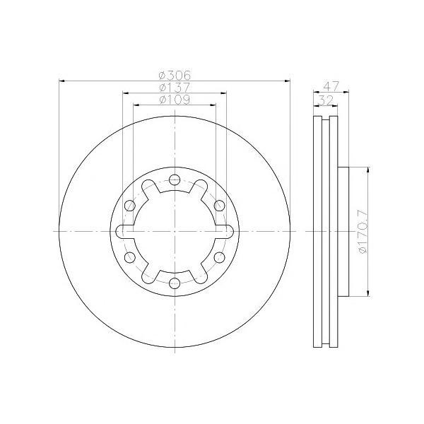 BEHR-HELLA - 8DD355111981 (Диск тормозной)