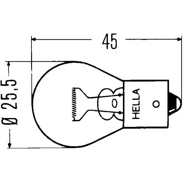 BEHR-HELLA - 8GA002073-121 (Лампа P21W min10)