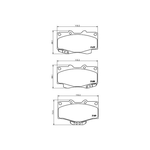 BEHR-HELLA - 8DB355015351 (колодки тормозные дисковые)