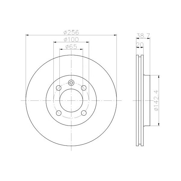 BEHR-HELLA - 8DD355101321 (Диск тормозной)