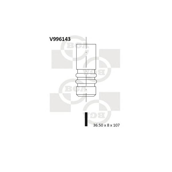 BGA - V996143 (Клапан двигателя впускной)