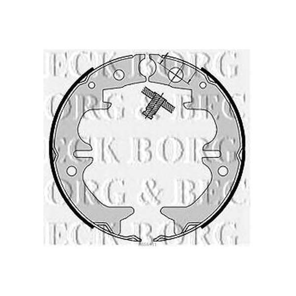 BORG & BECK - BBS6411 (Комлект+тормозных+накладок)