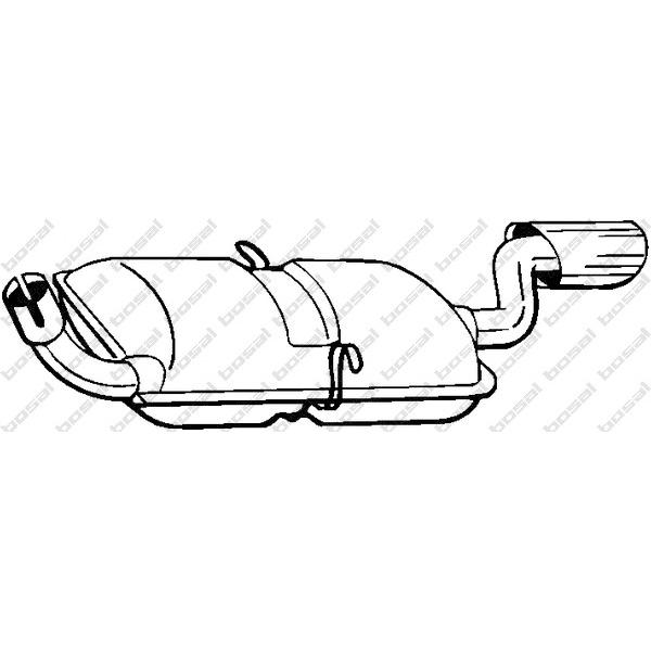 BOSAL - 235-193 (Глуш.зад часть VOLVO 960/S90 24V 90-)