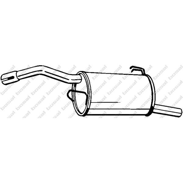 BOSAL - 177683 (глушитель задняя часть/ Mitsubishi Colt 1.1i/1.3i 04>)