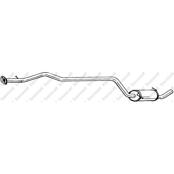 BOSAL - 286-247 (глушитель средняя часть/ Ford Fiesta 1.8D 95-00)