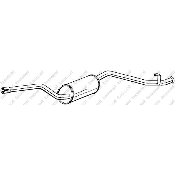 BOSAL - 283-221 (Глушитель задн часть FIAT UNO 82-93)