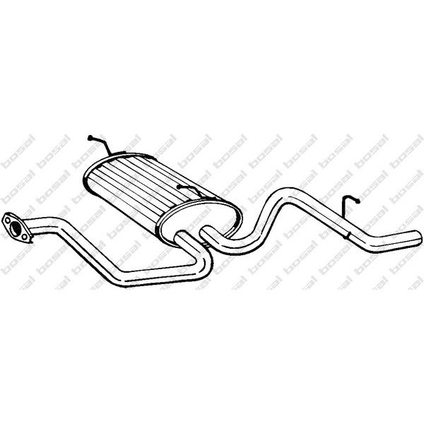 BOSAL - 281385 (Глушитель зад часть DAEWOO MATIZ 0.8 98-00)
