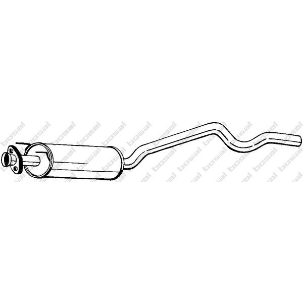 BOSAL - 282-309 (глушитель средняя часть/ Opel Astra 1.4i-2.0i/1.7TDs 91-98)