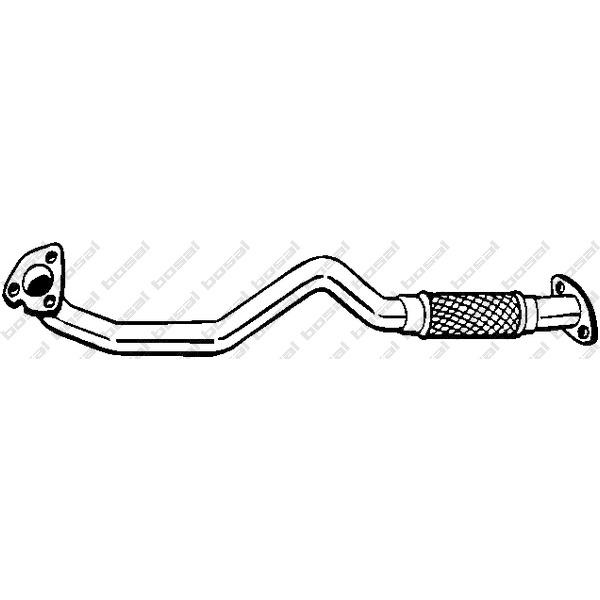 BOSAL - 823-861 (труба глушителя приемная/ Alfa Romeo 156 1.9JTD 97-01)