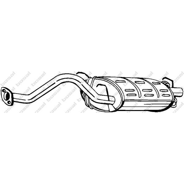 BOSAL - 163-349 (Глуш зад часть HONDA CIVIC 95-98)