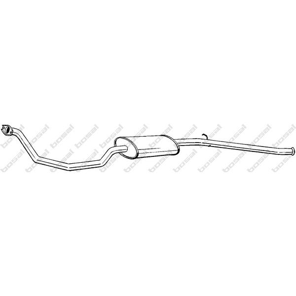 BOSAL - 287-813 (глушитель средняя часть/ Peugeot 205 1.4 87-92)