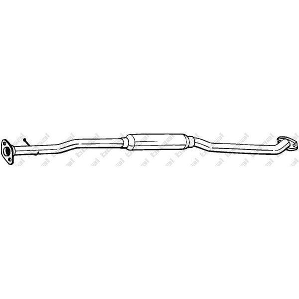 BOSAL - 283-381 (глушитель средняя часть/ Suzuki Ignis/Wagon R 1.3i 16V 00>)
