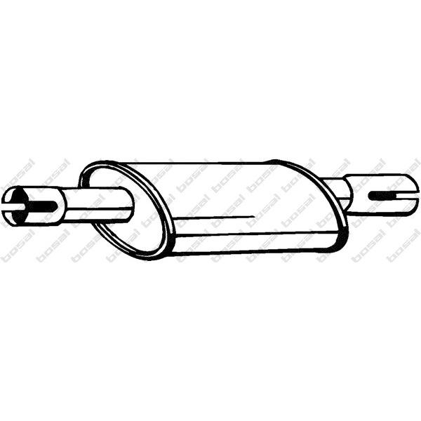BOSAL - 228-251 (Глуш средн часть TOYOTA COROLLA 1,6 97-99)