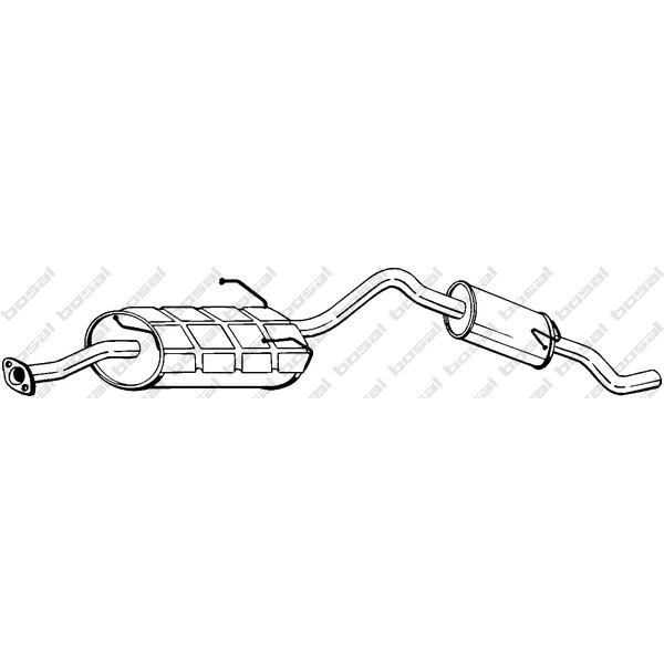 BOSAL - 285-033 (Глушитель зад часть NISSAN VANETTE 2.3D 94->)