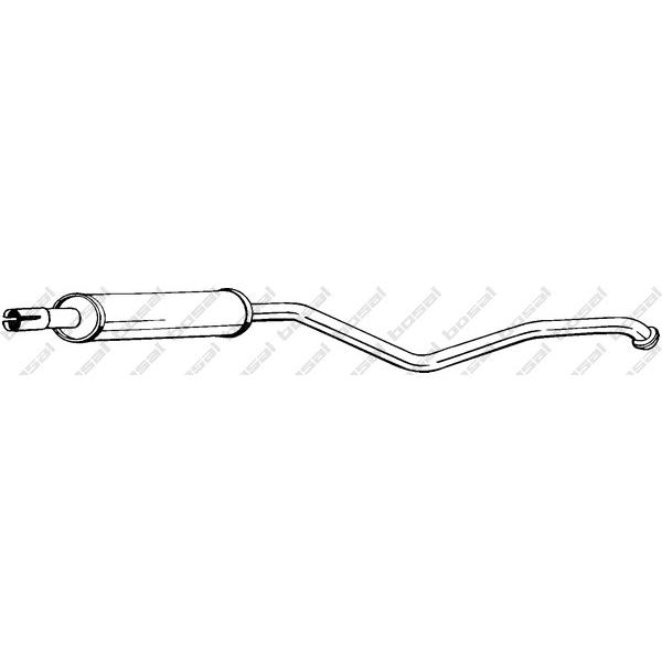 BOSAL - 284-605 (глушитель средняя часть/ Renault Laguna 1.6-2.0 16V 01>)