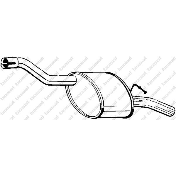 BOSAL - 154-325 (глушитель задняя часть/ Ford Focus Stationwagon 1.8i 16V 98-02)