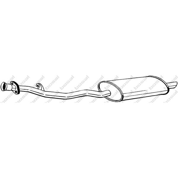 BOSAL - 283-223 (глушитель задняя часть/ BMW E36 1.6i 90-93)