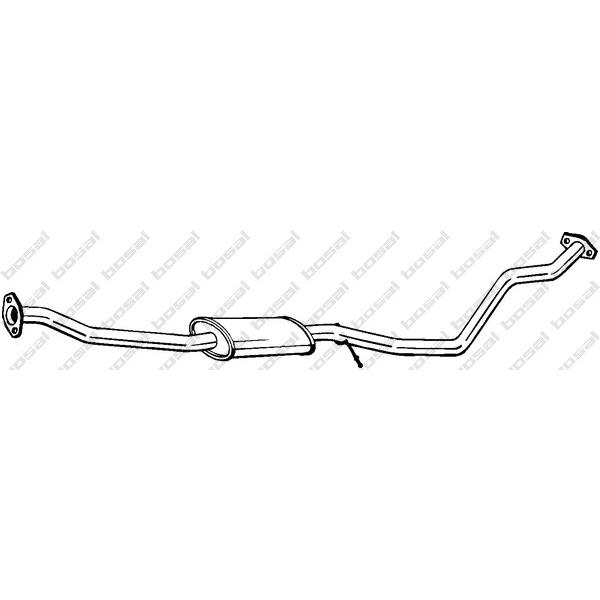 BOSAL - 286-103 (глушитель средняя часть/ Kia Rio 1.3i/1.5i 02-05)