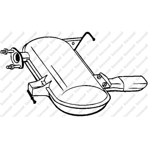 BOSAL - 247009 (Глушитель выхлопных газов конечный)