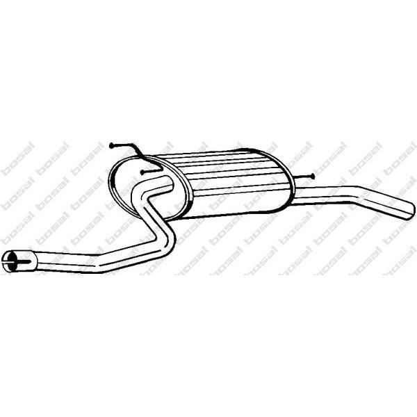 BOSAL - 219-137 (глушитель задняя часть/ Suzuki Baleno Stationwagon 1.3/1.6i/1.8i 96-00)