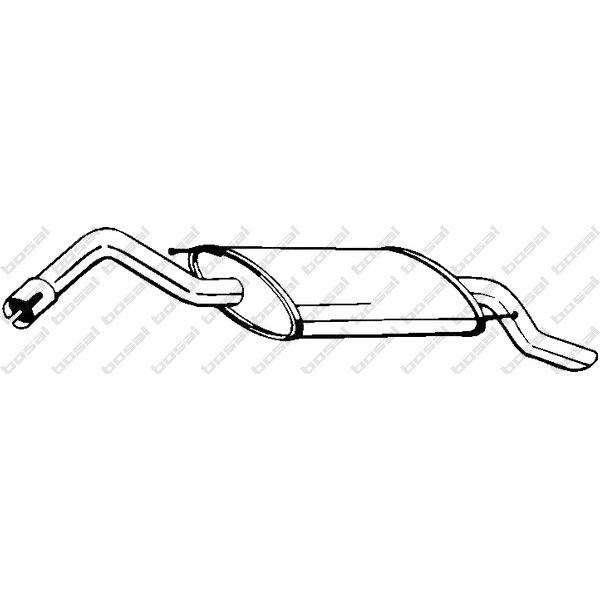 BOSAL - 154-273 (глушитель задняя часть/ Ford Fiesta 1.8D 95-00)