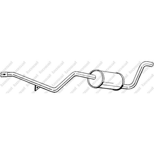 BOSAL - 282-231 (Глуш задн часть FORD TRANSIT 1,6/2,0 78-84)