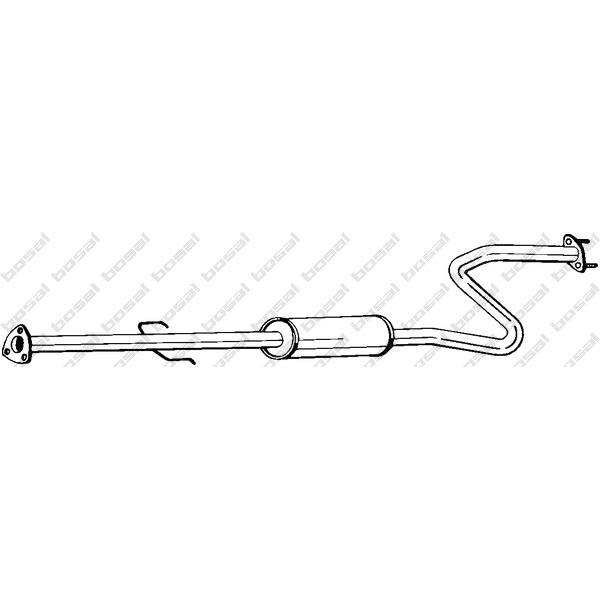 BOSAL - 284-241 (Глуш средн часть HONDA ACCORD 600 1.8 96-99)