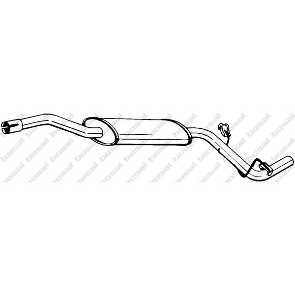 BOSAL - 281-681 (Глуш средн часть SKODA FELICIA 1,9D 94->)