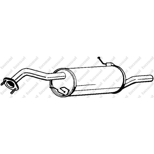 BOSAL - 171-327 (глушитель задняя часть/ Mazda 323 Sedan 1.5i 16V 98-01)
