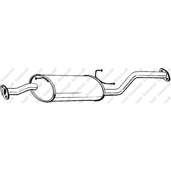 BOSAL - 281-261 (Глушитель средняя часть Hyundai H-200 2.5 CRDi 01-)