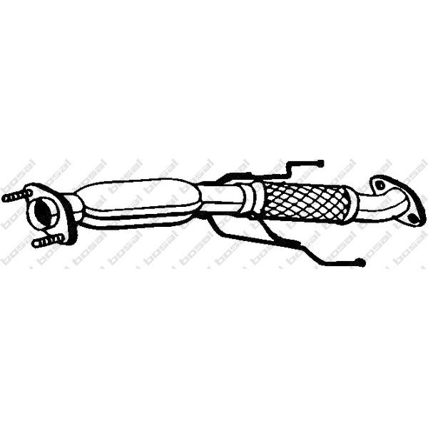 BOSAL - 351-213 (труба глушителя приемная/ Mazda 323 2.0TDid 98-00)