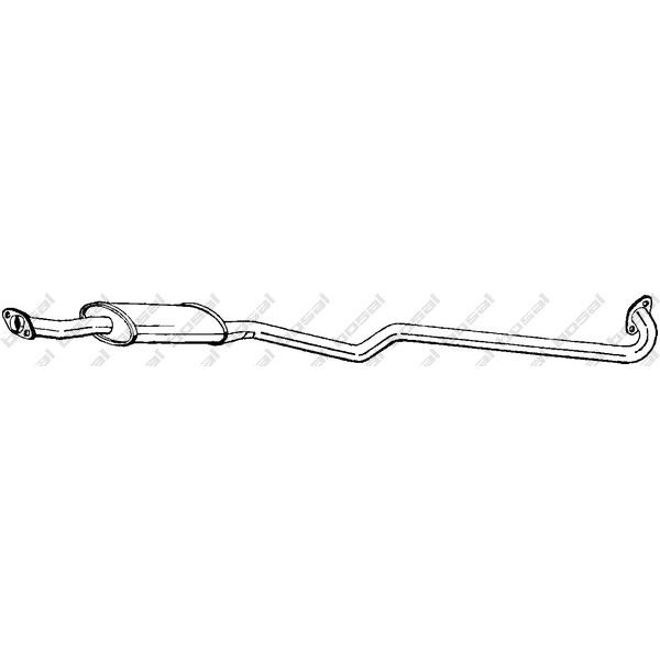 BOSAL - 287-165 (глушитель средняя часть/ Toyota Corolla 1.6i 92-97)