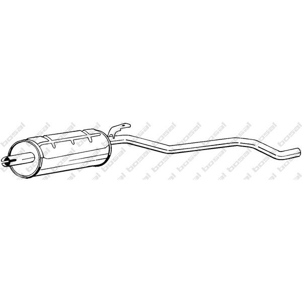 BOSAL - 285-017 (Глушитель задняя часть NISSAN Patrol 3.2TD 08/83-1)