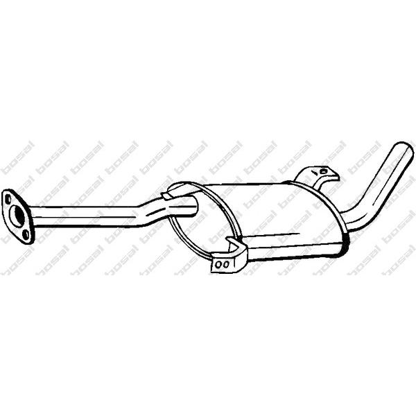 BOSAL - 145-185 (глушитель средняя часть/ Nissan Terrano 2.7TDi TD27TI 99-06 с коротк. базой)